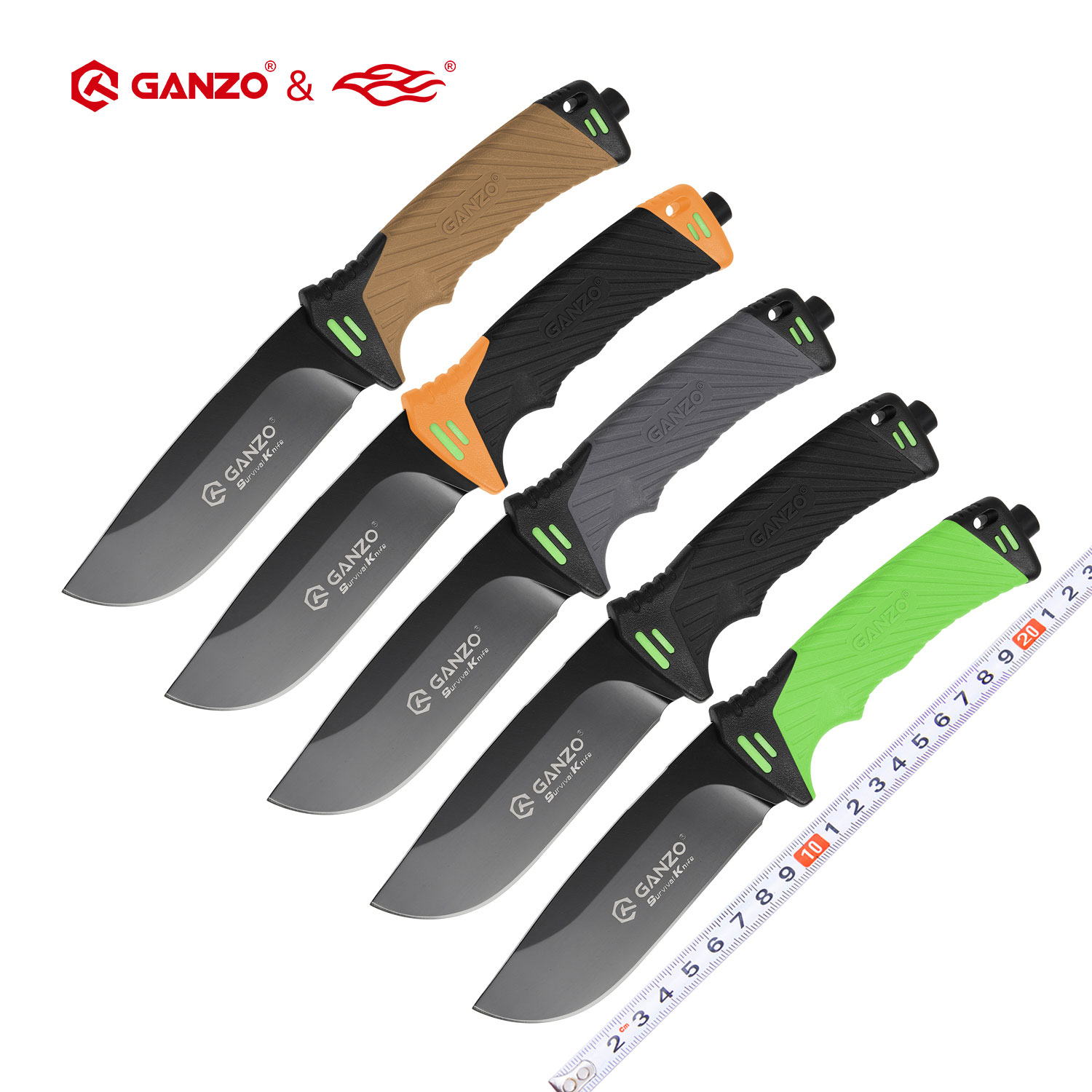 Bushcraft Knife Fixed - Ganzo G8012 Knife Fixed Blade Survival