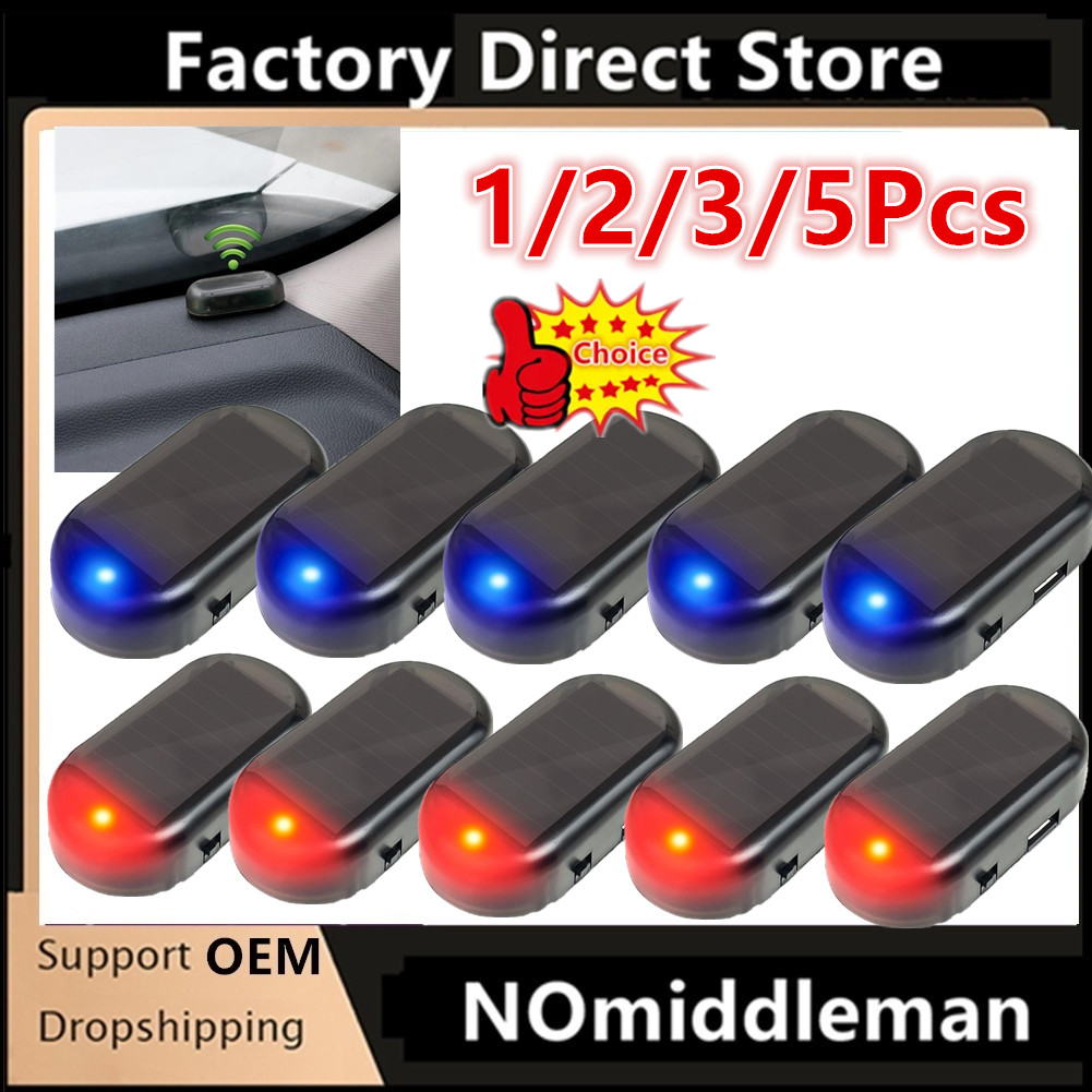 Sos Light Strobe - 1/2/3/5X Car Fake Security Light Solar