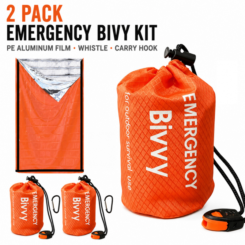 2 Pack Emergency Sleeping Bag, - Bivy Bag Emergency 评论和价格