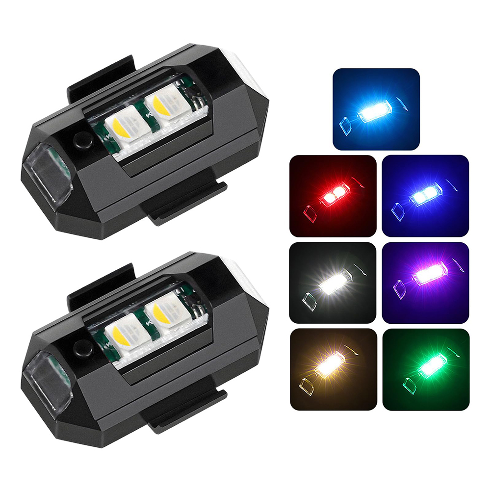 2PCS Mini LED Strobe Lights De - Sos Light Strobe 评论和价格