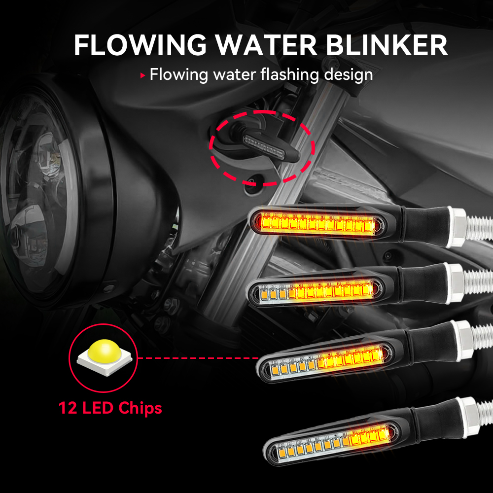 Motorcycle Led Turn Signals Di - Sos Light Strobe 评论和价格