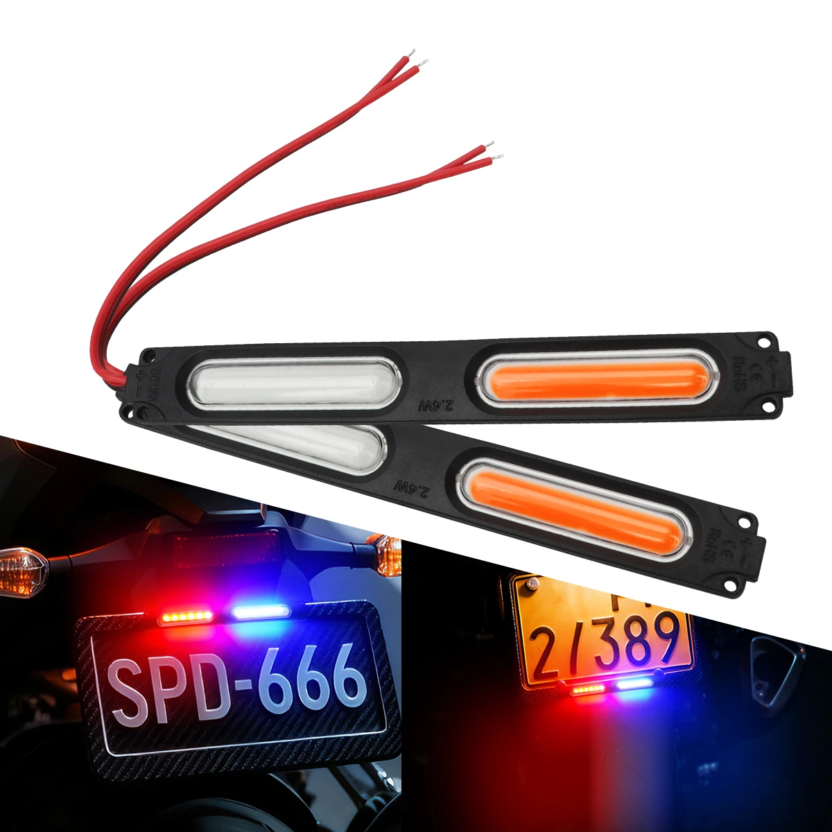 Red Blue Flashing Dual Light L - Sos Light Strobe 评论和价格